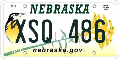 NE license plate XSQ486