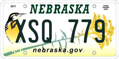 NE license plate XSQ779