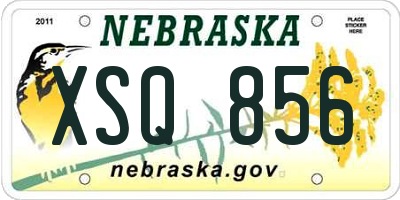 NE license plate XSQ856