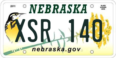 NE license plate XSR140