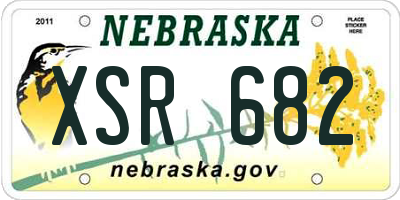 NE license plate XSR682