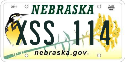 NE license plate XSS114