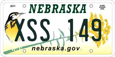 NE license plate XSS149