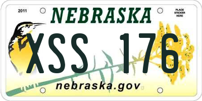NE license plate XSS176