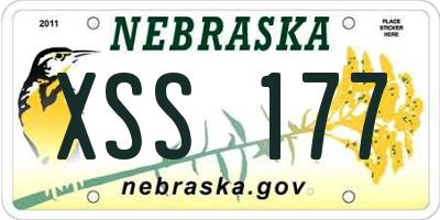 NE license plate XSS177