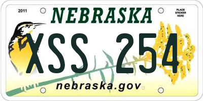 NE license plate XSS254