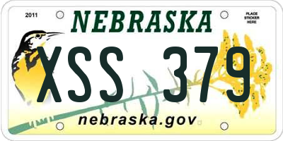 NE license plate XSS379
