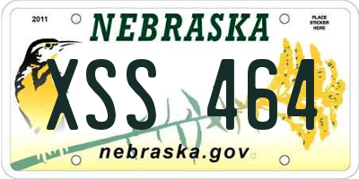 NE license plate XSS464