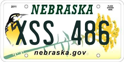 NE license plate XSS486