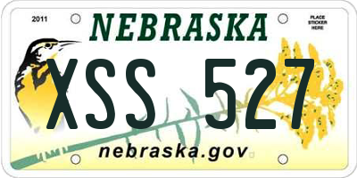 NE license plate XSS527