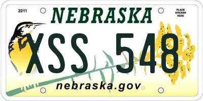 NE license plate XSS548