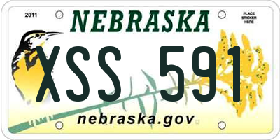 NE license plate XSS591