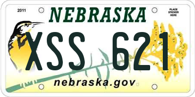 NE license plate XSS621
