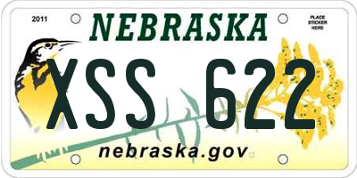 NE license plate XSS622