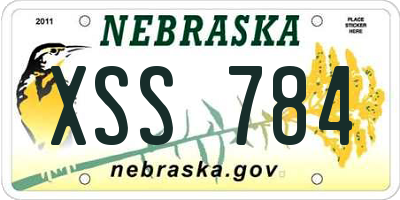 NE license plate XSS784