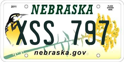 NE license plate XSS797