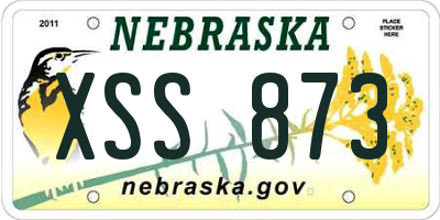 NE license plate XSS873