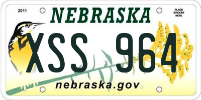 NE license plate XSS964