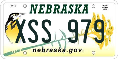 NE license plate XSS979