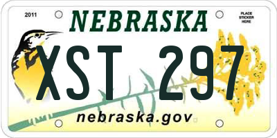 NE license plate XST297