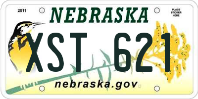 NE license plate XST621