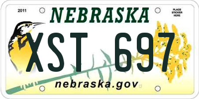 NE license plate XST697