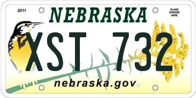 NE license plate XST732
