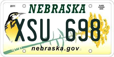 NE license plate XSU698