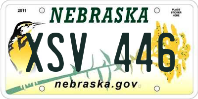 NE license plate XSV446