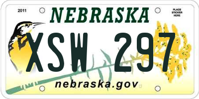NE license plate XSW297