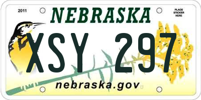 NE license plate XSY297