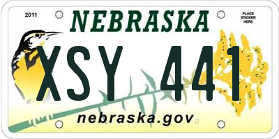 NE license plate XSY441