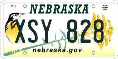 NE license plate XSY828