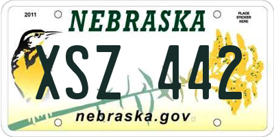 NE license plate XSZ442