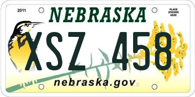 NE license plate XSZ458