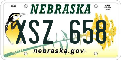 NE license plate XSZ658