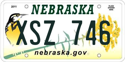 NE license plate XSZ746