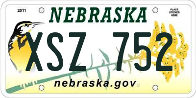 NE license plate XSZ752