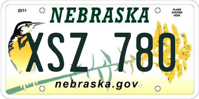 NE license plate XSZ780