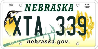 NE license plate XTA339