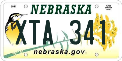 NE license plate XTA341