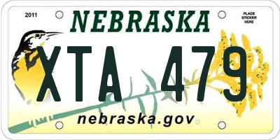 NE license plate XTA479