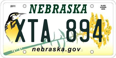 NE license plate XTA894