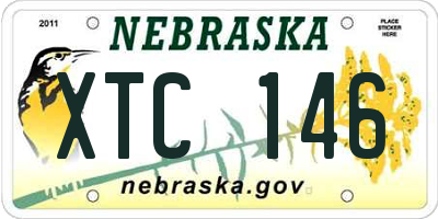 NE license plate XTC146