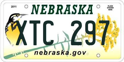NE license plate XTC297