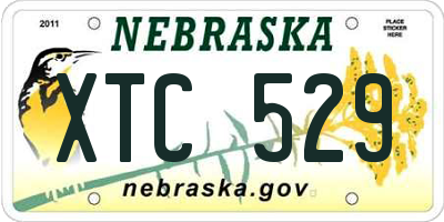 NE license plate XTC529