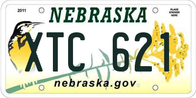 NE license plate XTC621