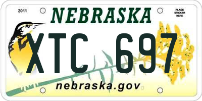NE license plate XTC697