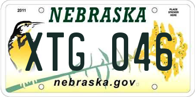 NE license plate XTG046