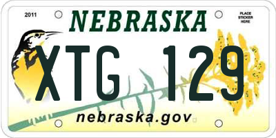 NE license plate XTG129